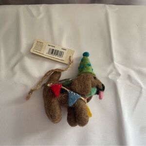 Felt So Good Christmas Holiday Party Pooch Critter Dog Ornament Charm NWT